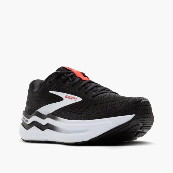 BROOKS Other - NEW BROOKS men's ghost max 2 shoes in 027 - black/white/fiery red